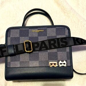 Karl Lagerfeld checkerboard crossbody
